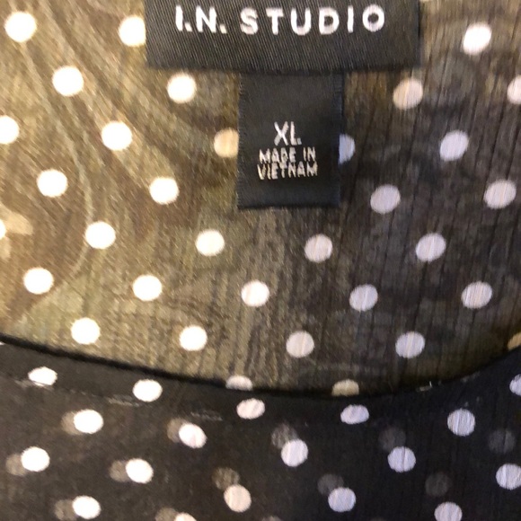 I.N. Studio Side tie blouse - Picture 4 of 4